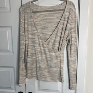 Madewell Multicolor Knit Long Sleeve Top